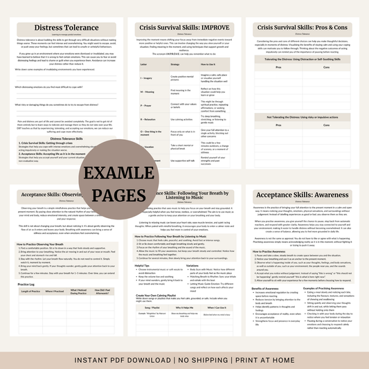 DBT Distress Tolerance Toolkit