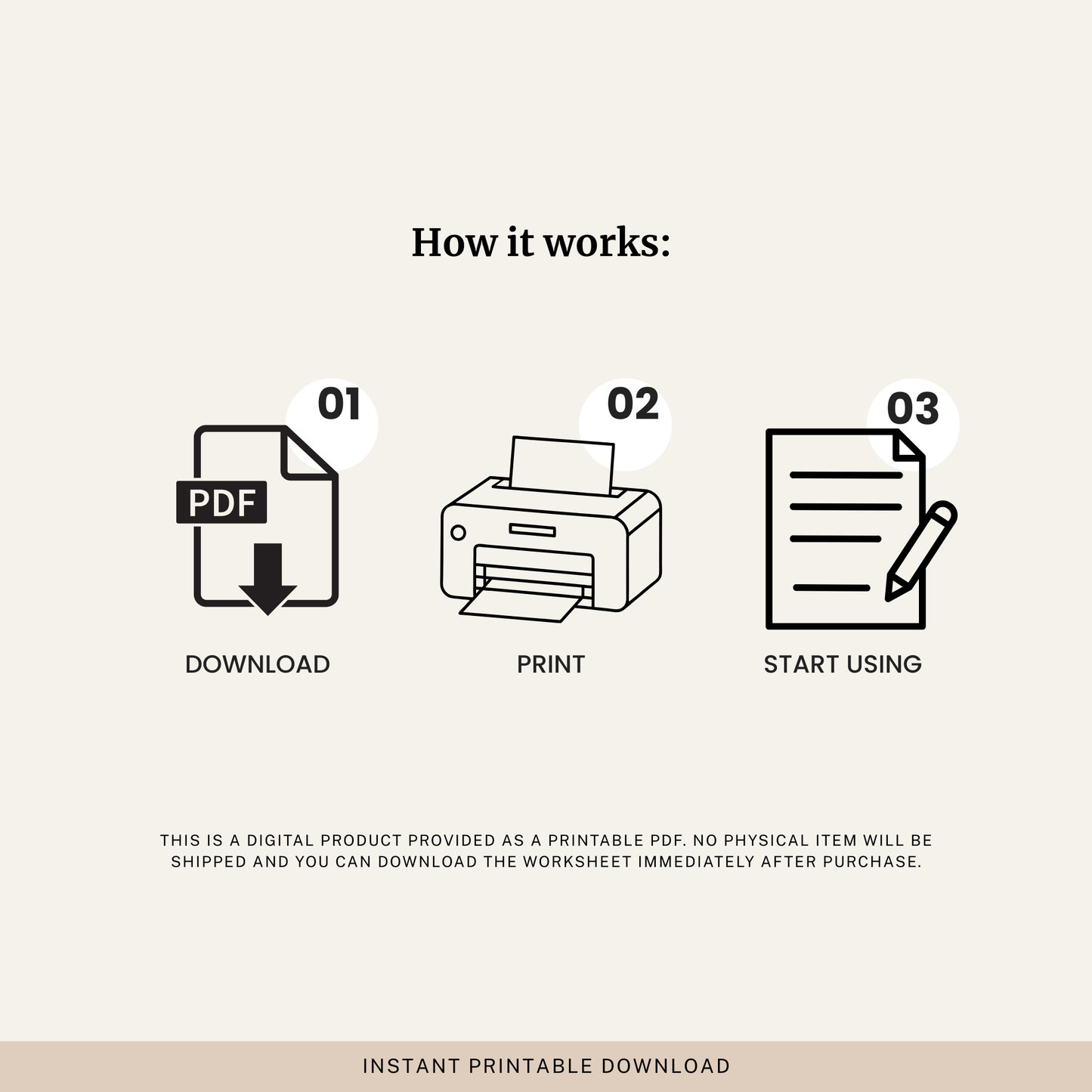 Avoidance Inventory Worksheet