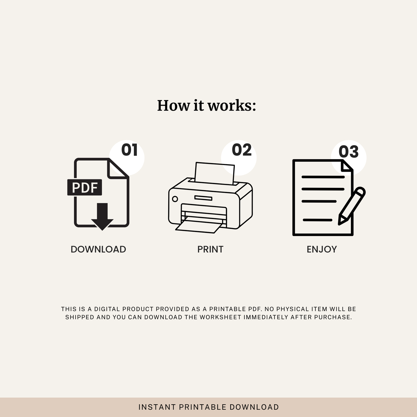 Anxiety Early Warning Signs CBT Worksheet
