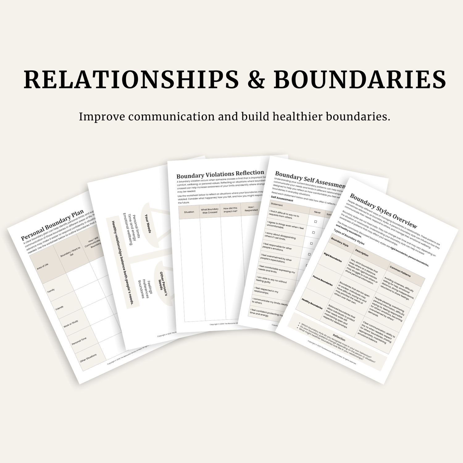 Relationships & Boundaries