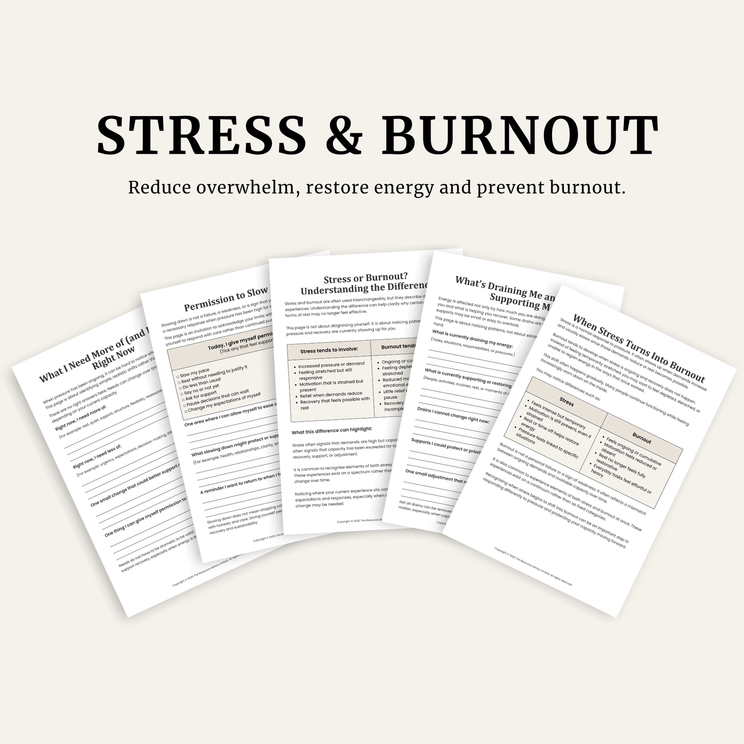 Stress & Burnout