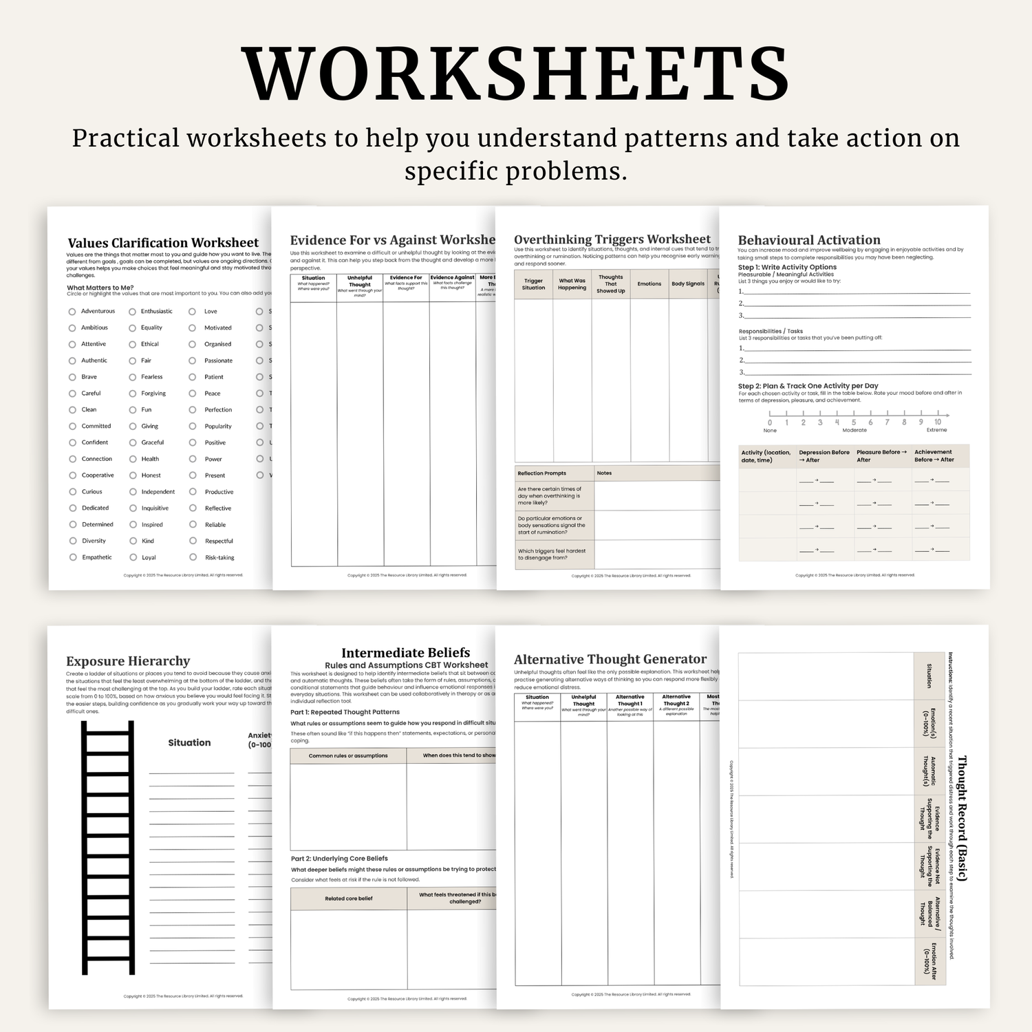 Worksheets