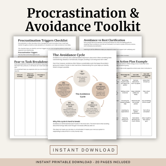 Procrastination and Avoidance Toolkit