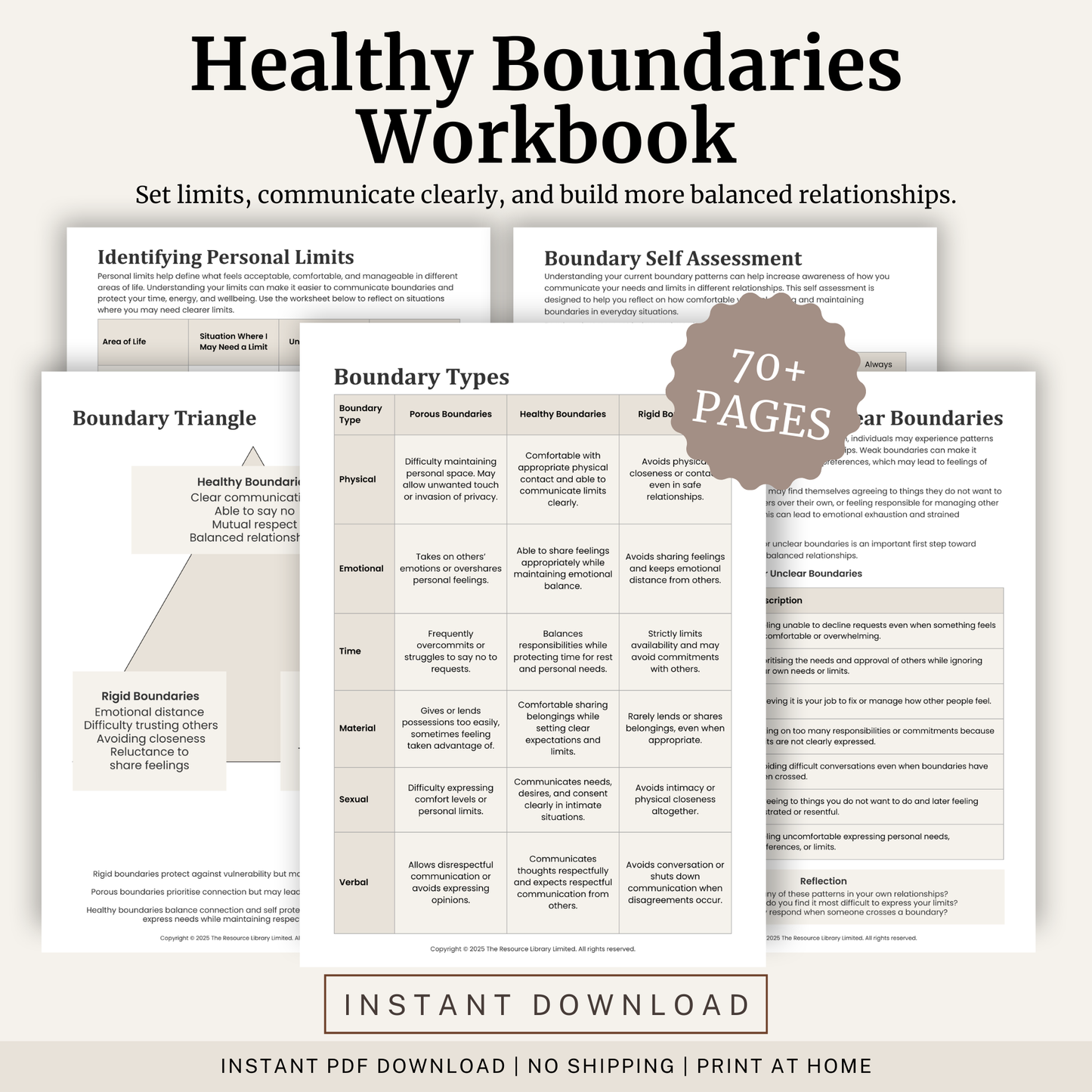Healthy Boundaries Workbook