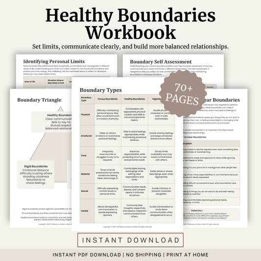 Healthy Boundaries Workbook