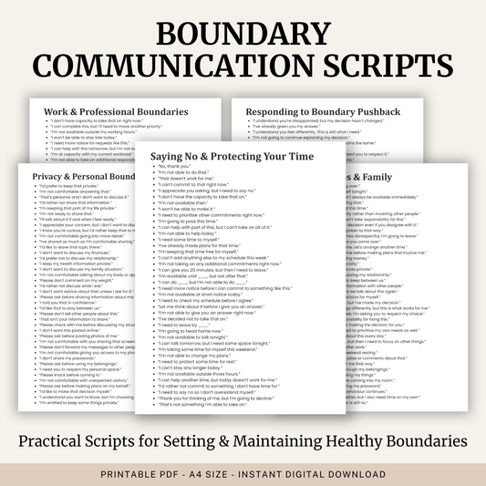 Boundary Communication Scripts