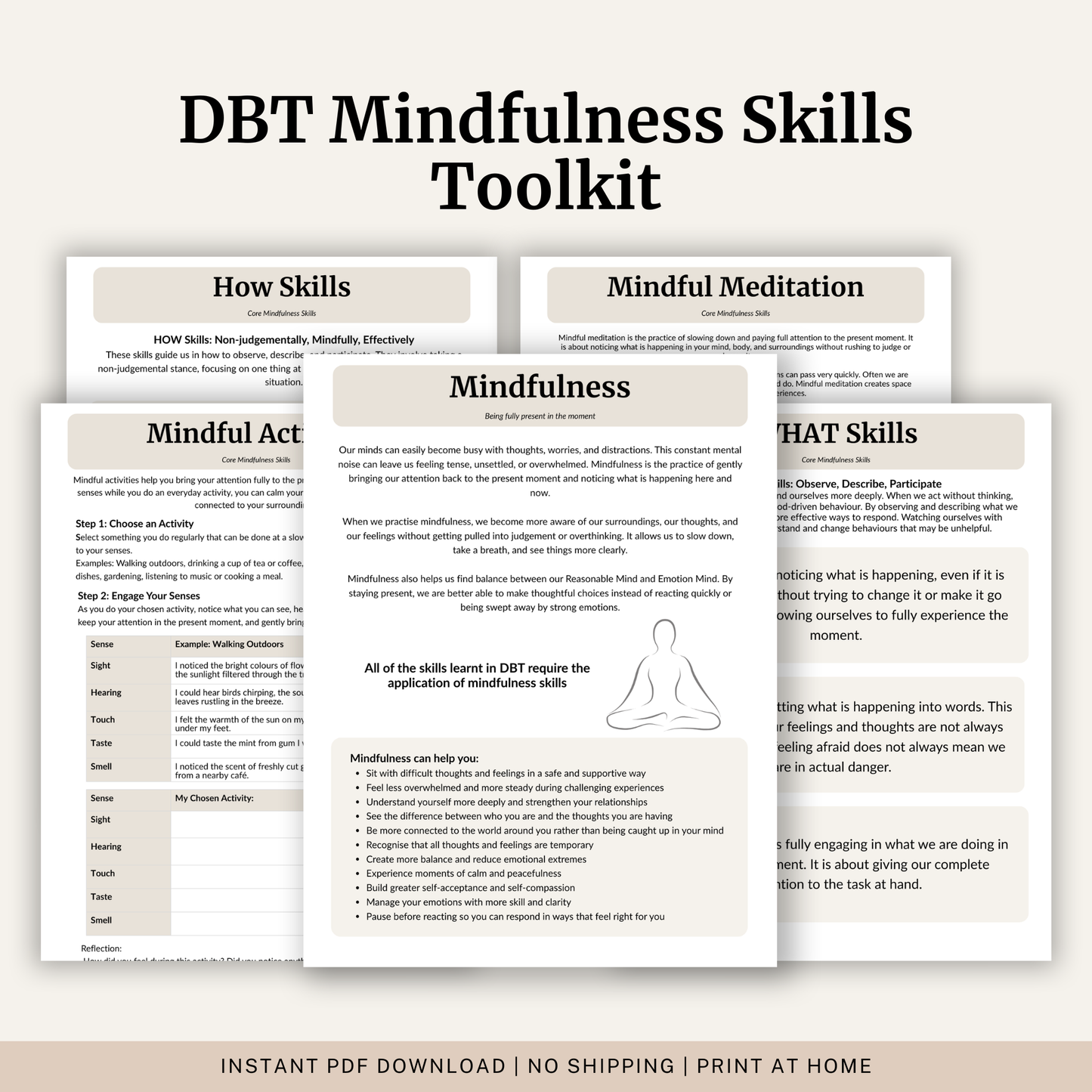Mindfulness DBT Skills Toolkit