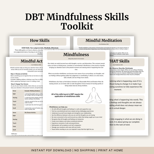 Mindfulness DBT Skills Toolkit
