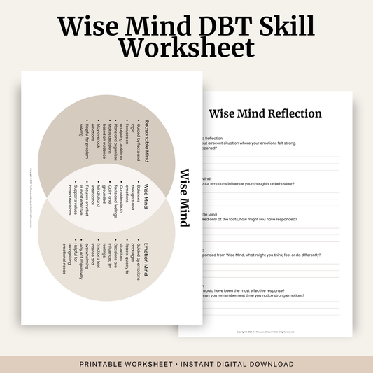 Wise Mind DBT Worksheet