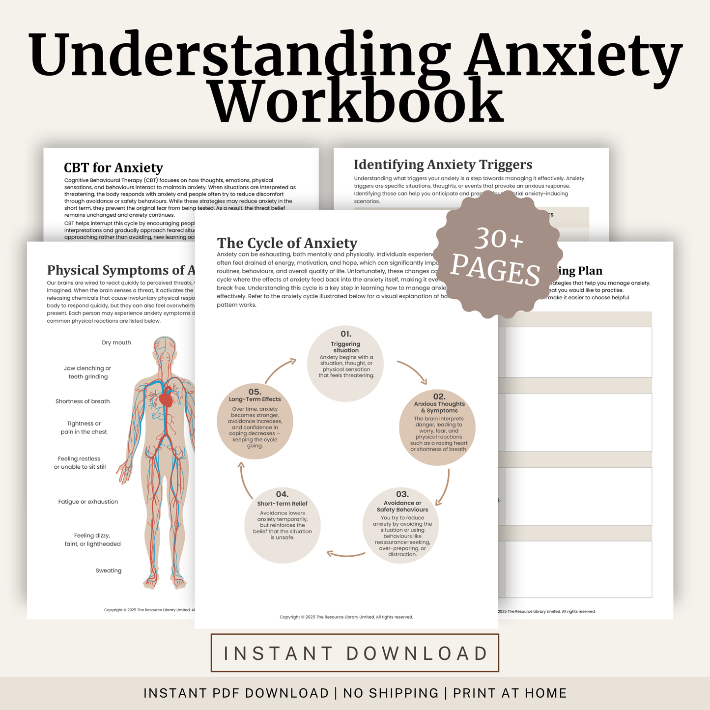 Understanding Anxiety Workbook