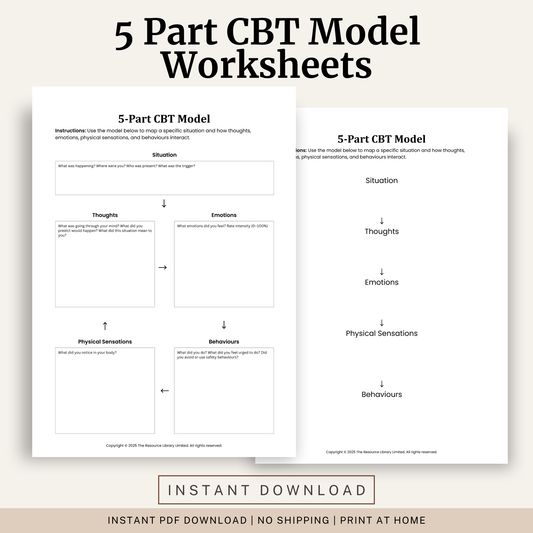 5-Part Model CBT Worksheet