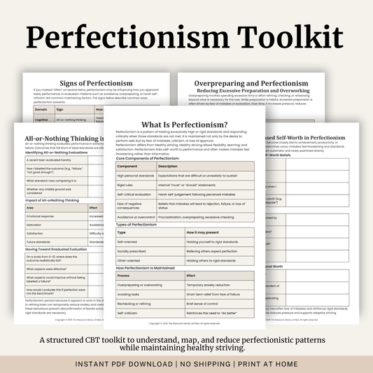 Perfectionism Toolkit