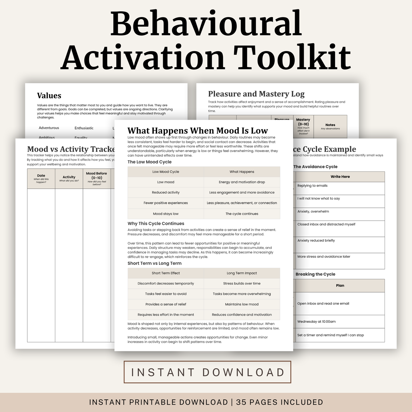 Behavioural Activation Toolkit