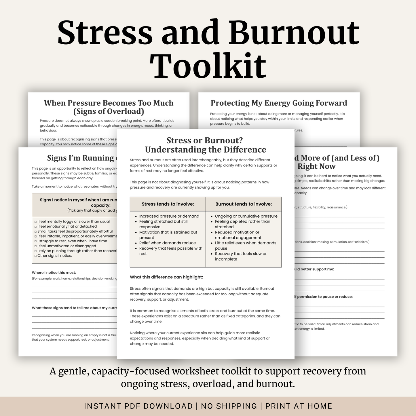 Stress and Burnout Recovery Toolkit