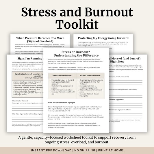 Stress and Burnout Recovery Toolkit