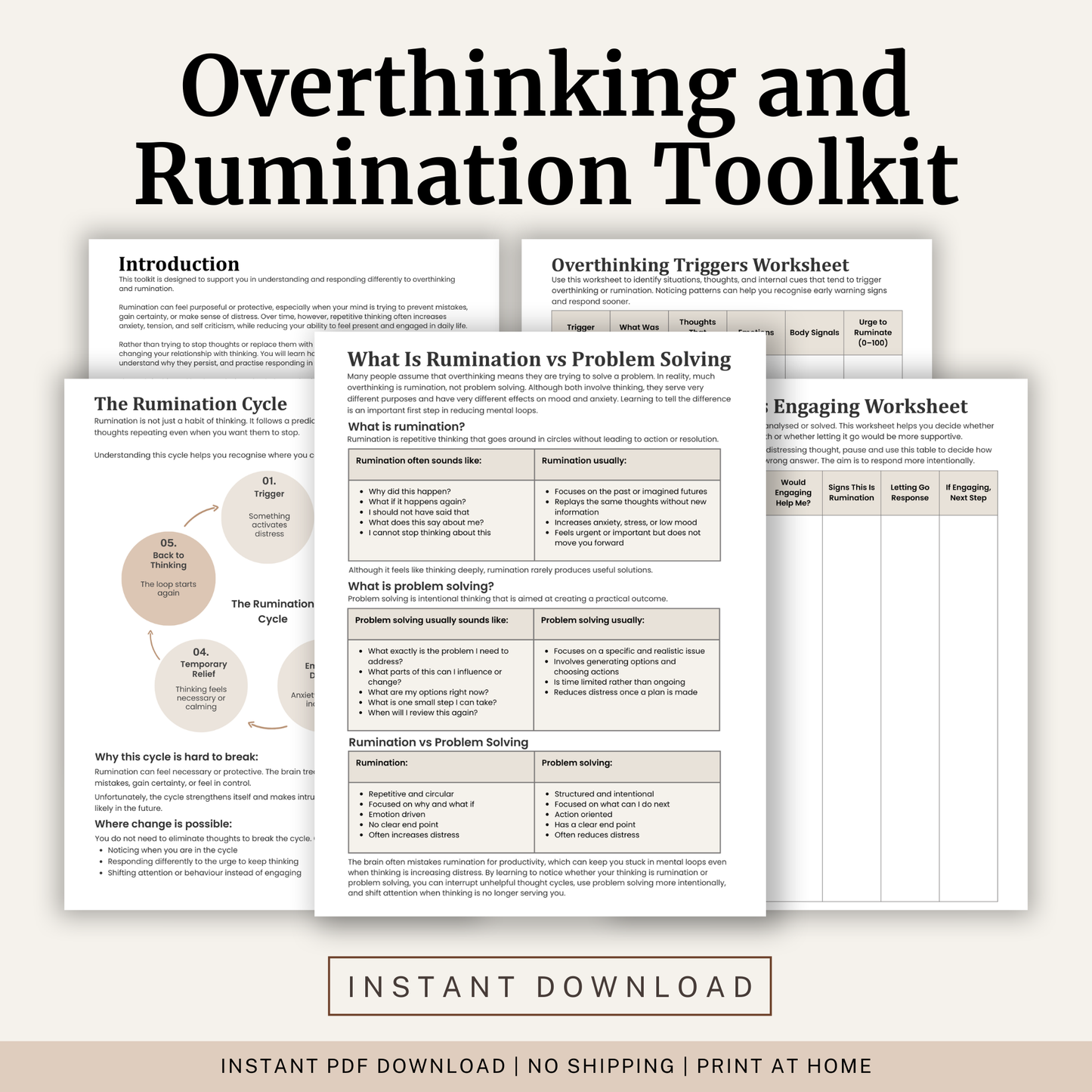 Overthinking and Rumination Toolkit