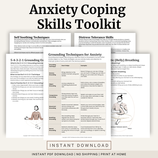 Anxiety Coping Skills Toolkit