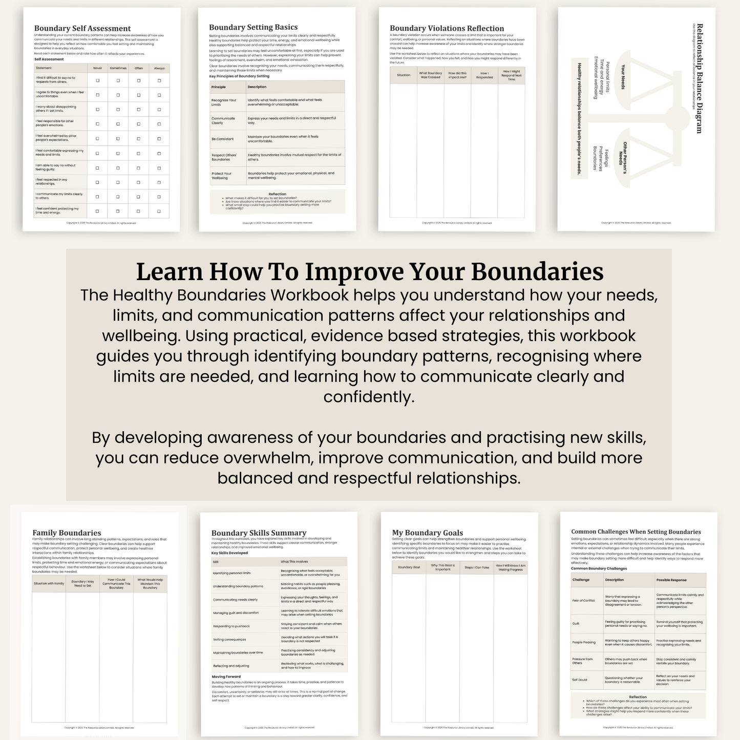 Healthy Boundaries Workbook