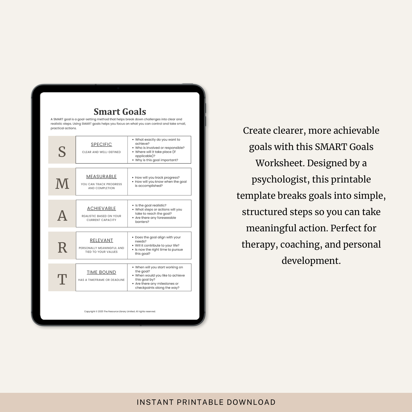 SMART Goals Worksheet