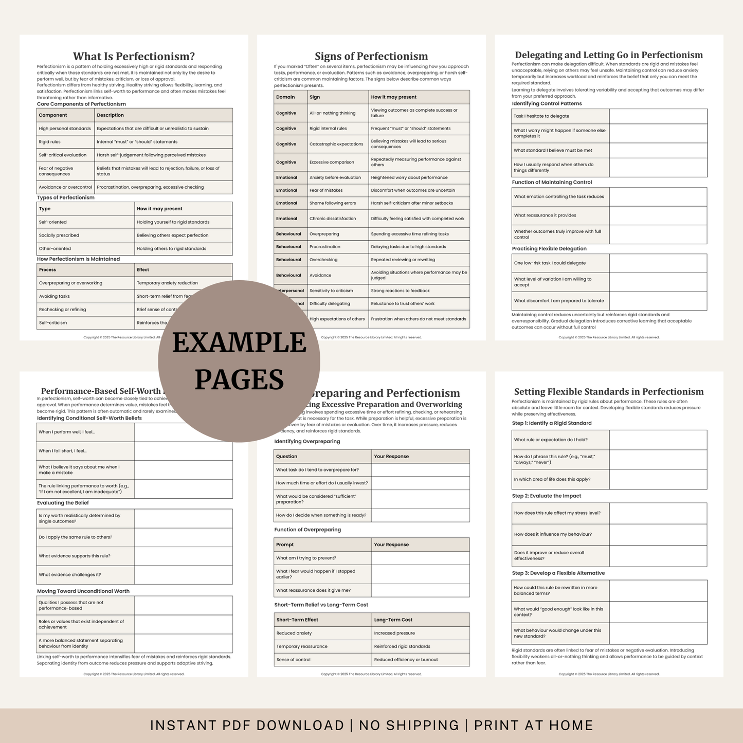 Perfectionism Toolkit