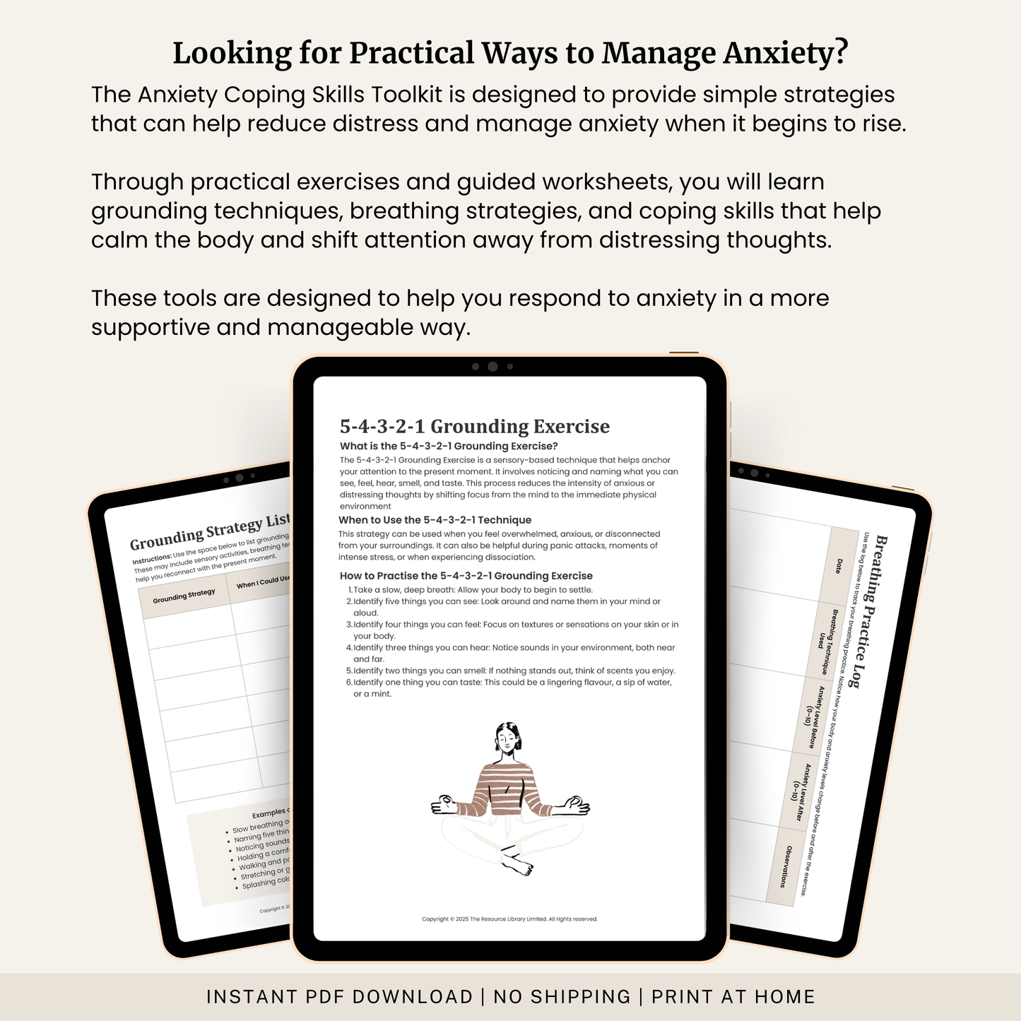 Anxiety Coping Skills Toolkit