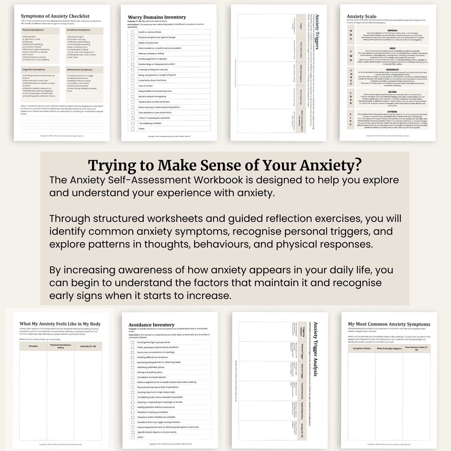 Anxiety Self Assessment Workbook
