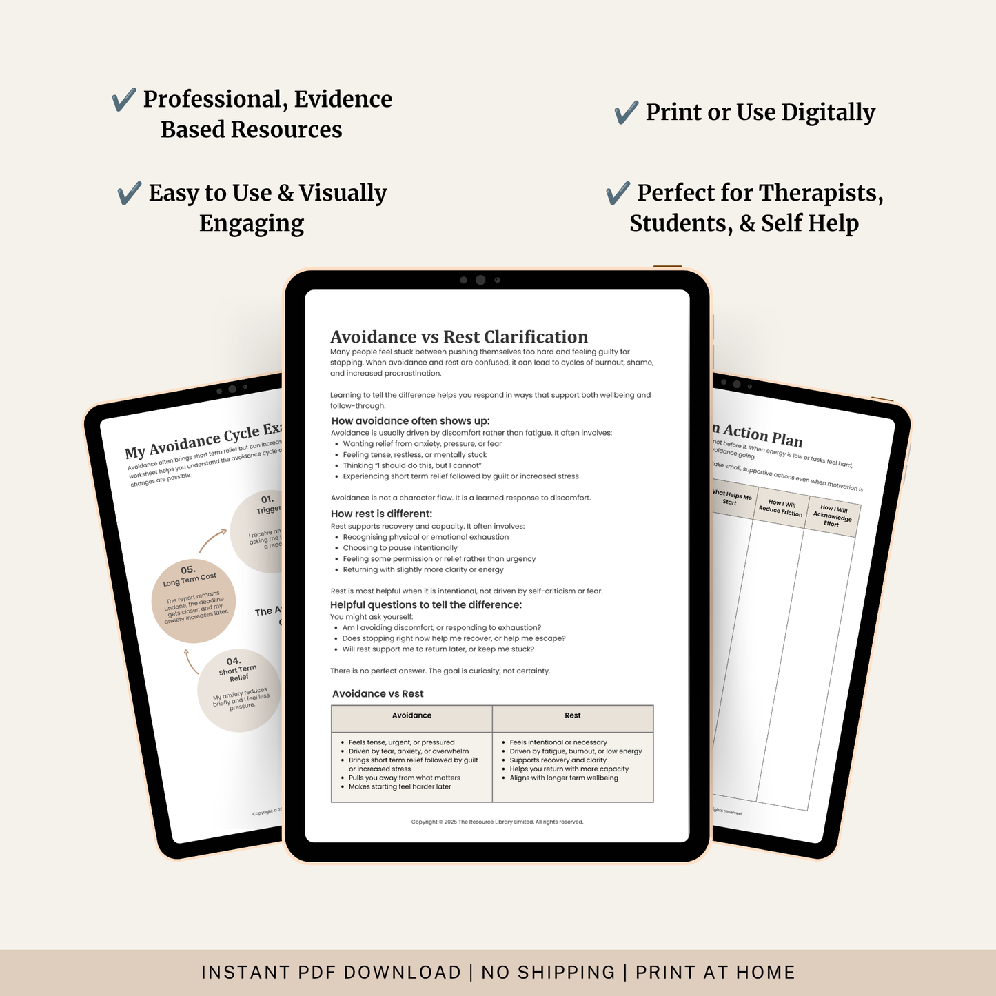 Procrastination Worksheets
