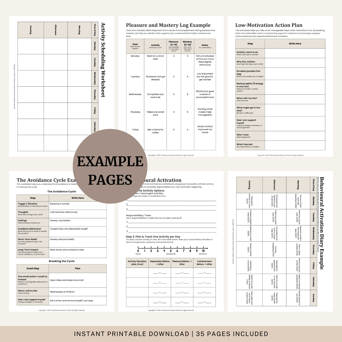 Behavioural Activation Toolkit