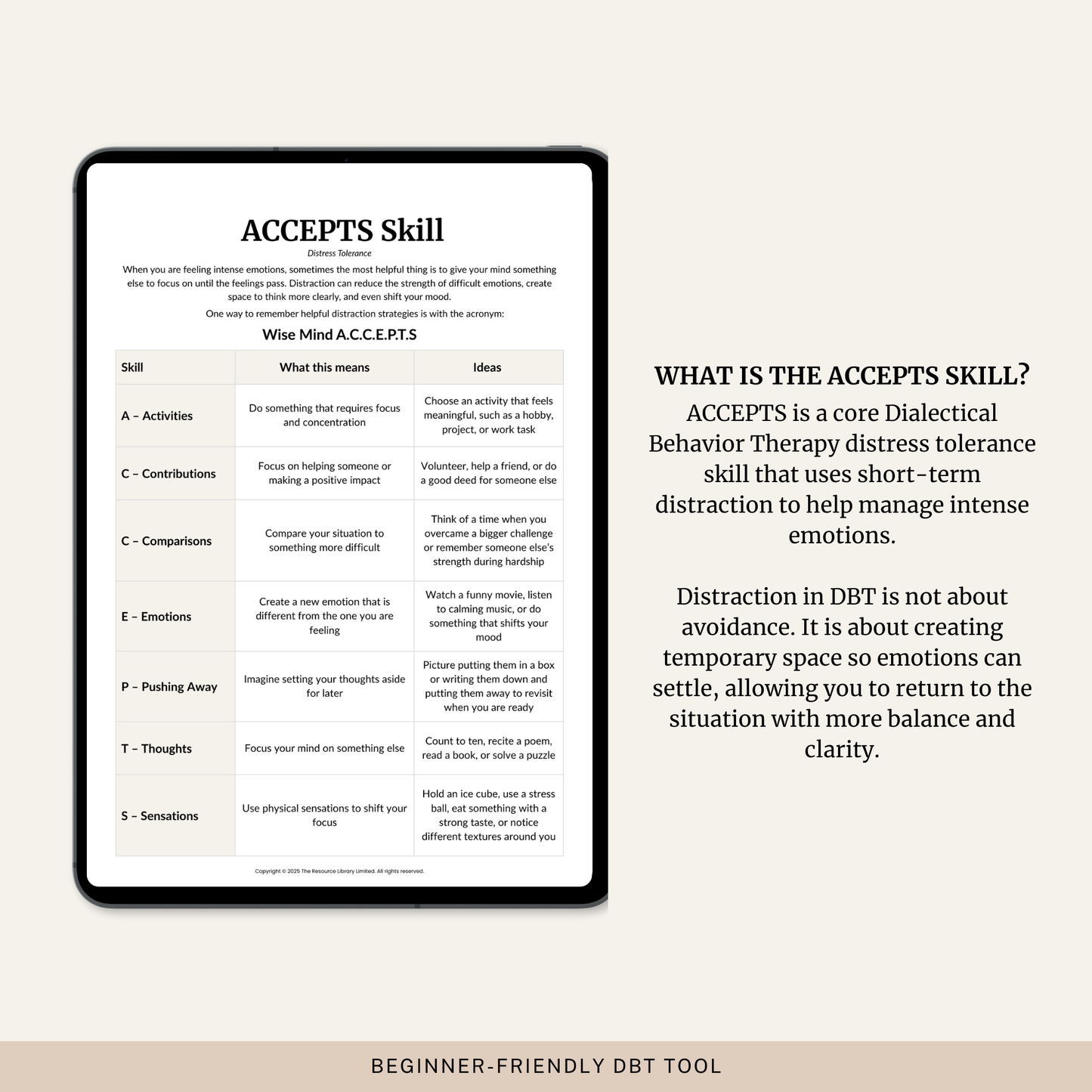ACCEPTS Skill Worksheet