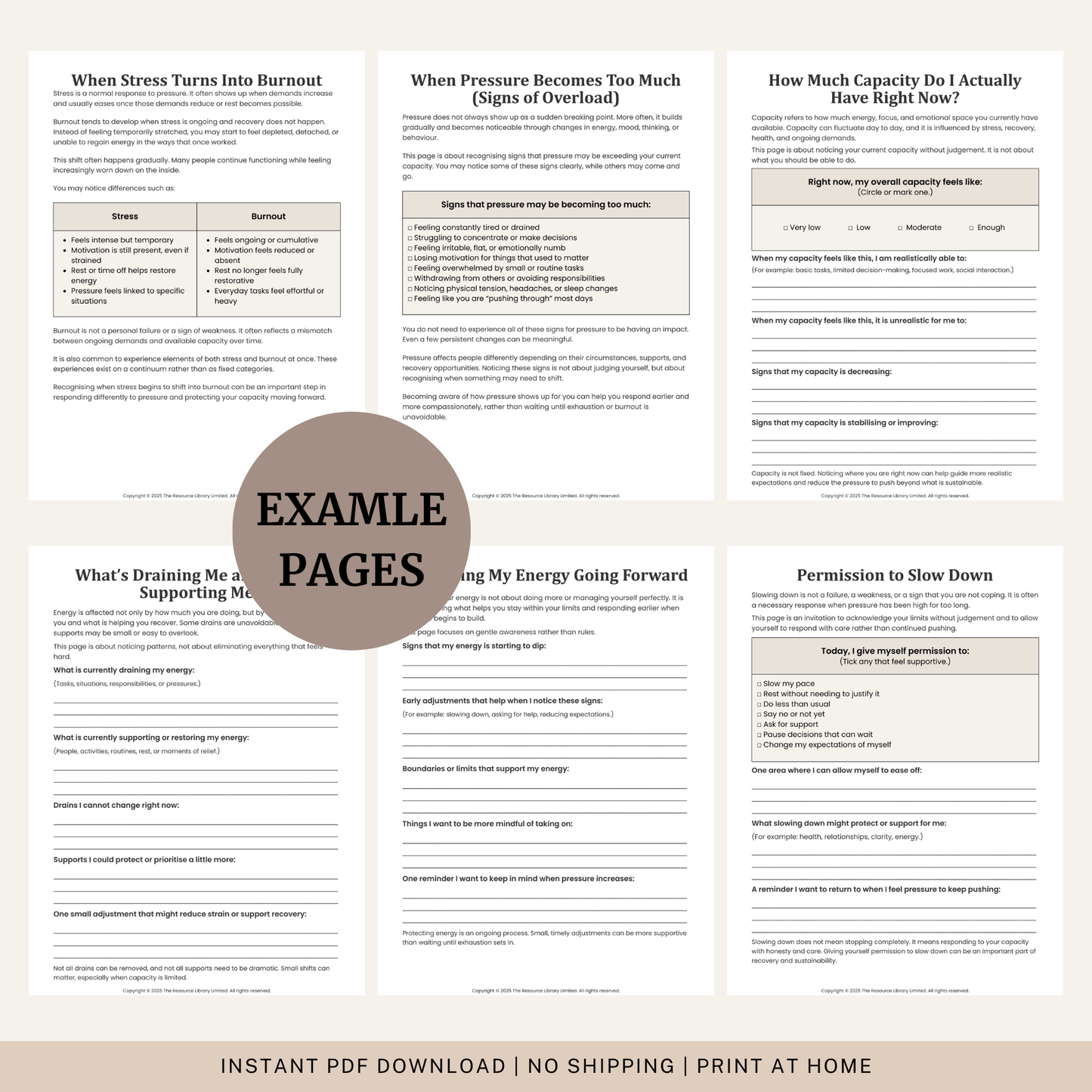 Stress and Burnout Recovery Toolkit