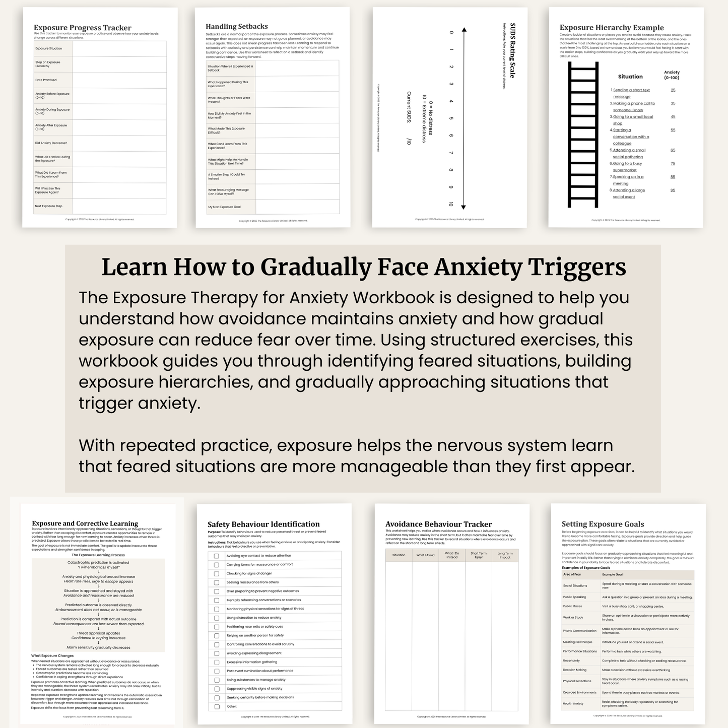Exposure Therapy for Anxiety Workbook