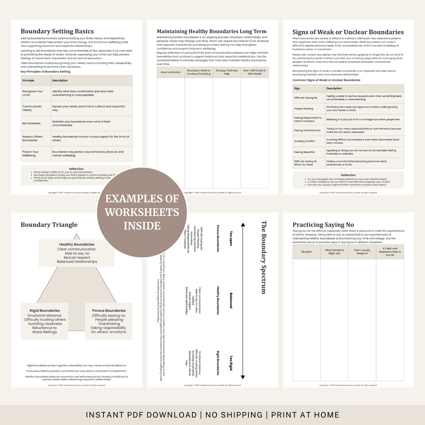 Healthy Boundaries Workbook
