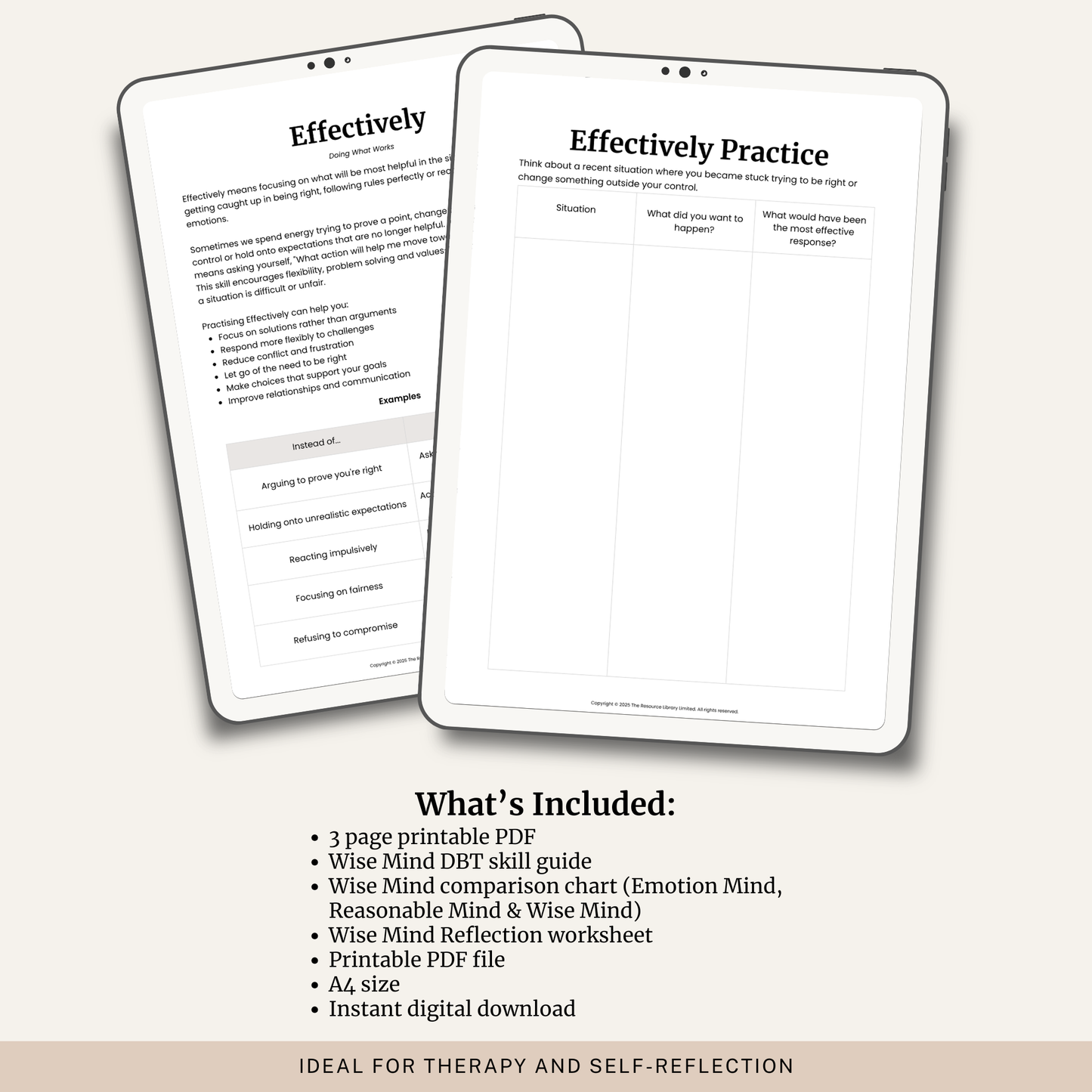Effectively DBT Skill Worksheet