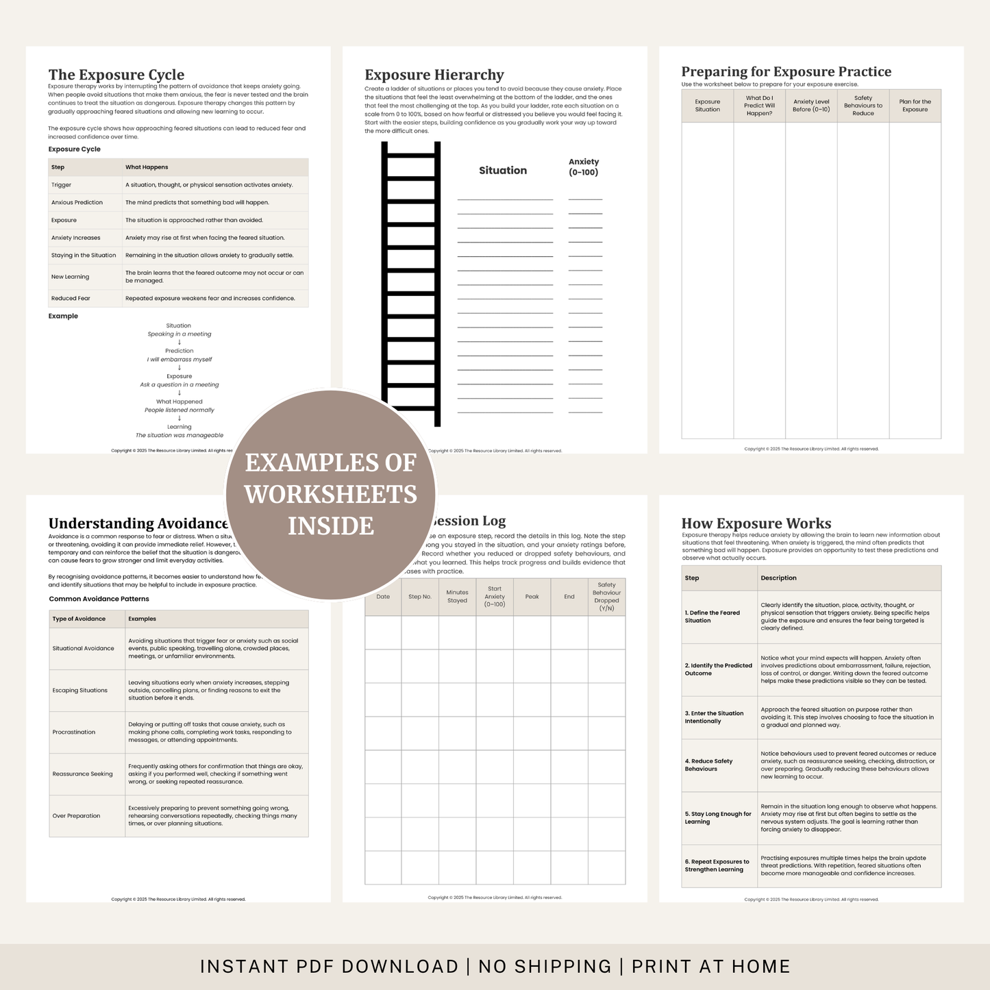 Exposure Therapy Workbook