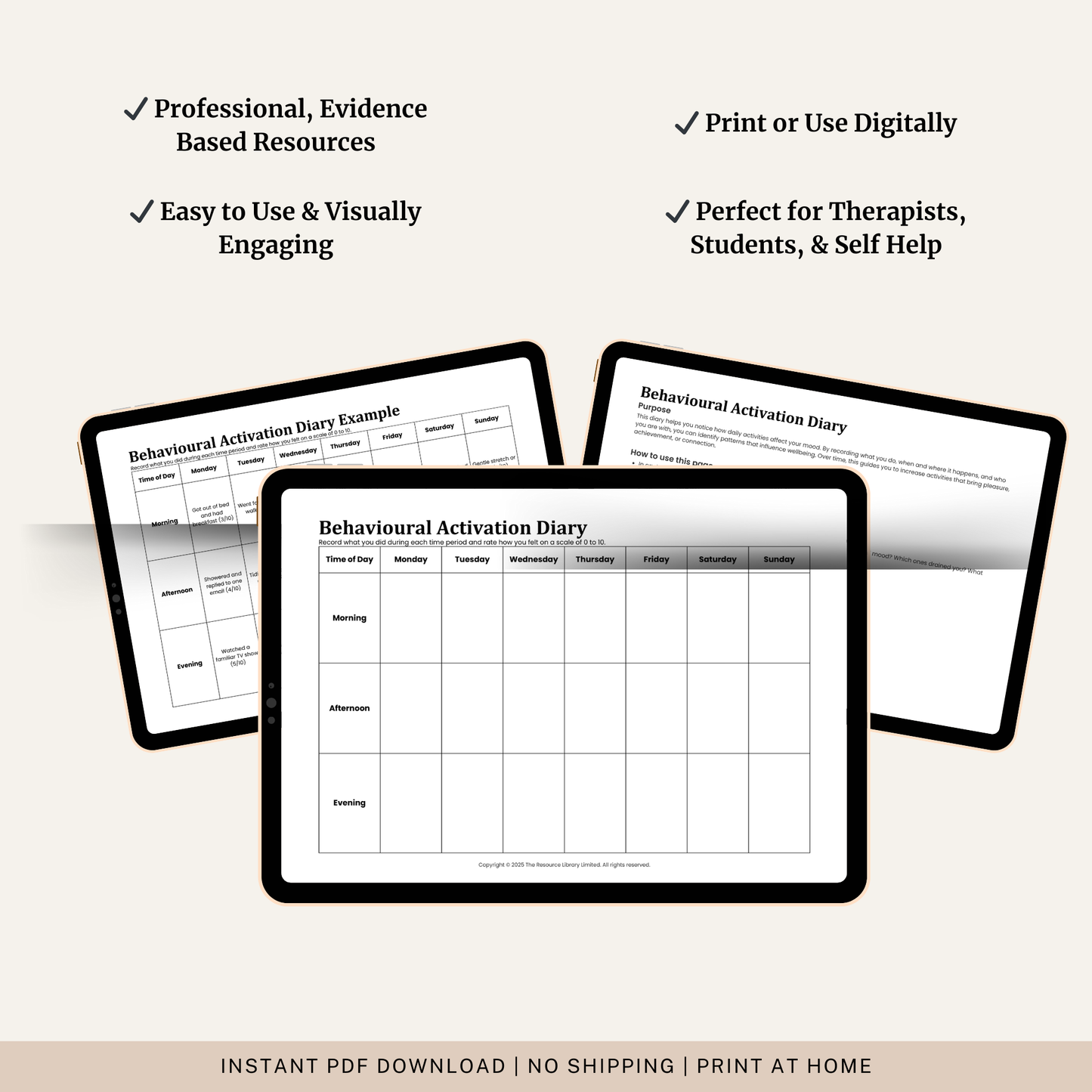 Behavioural Activation Diary