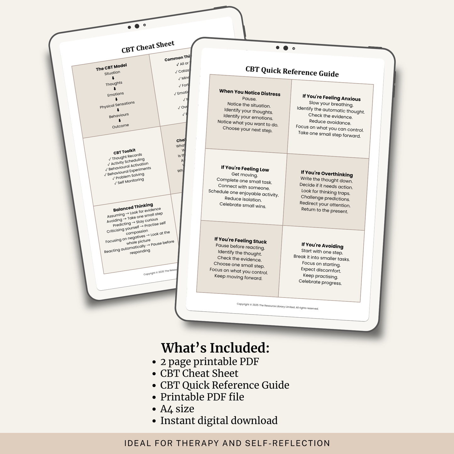 CBT Cheat Sheet