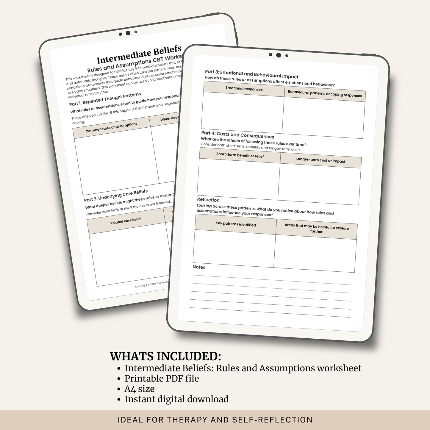 Intermediate Beliefs Worksheet