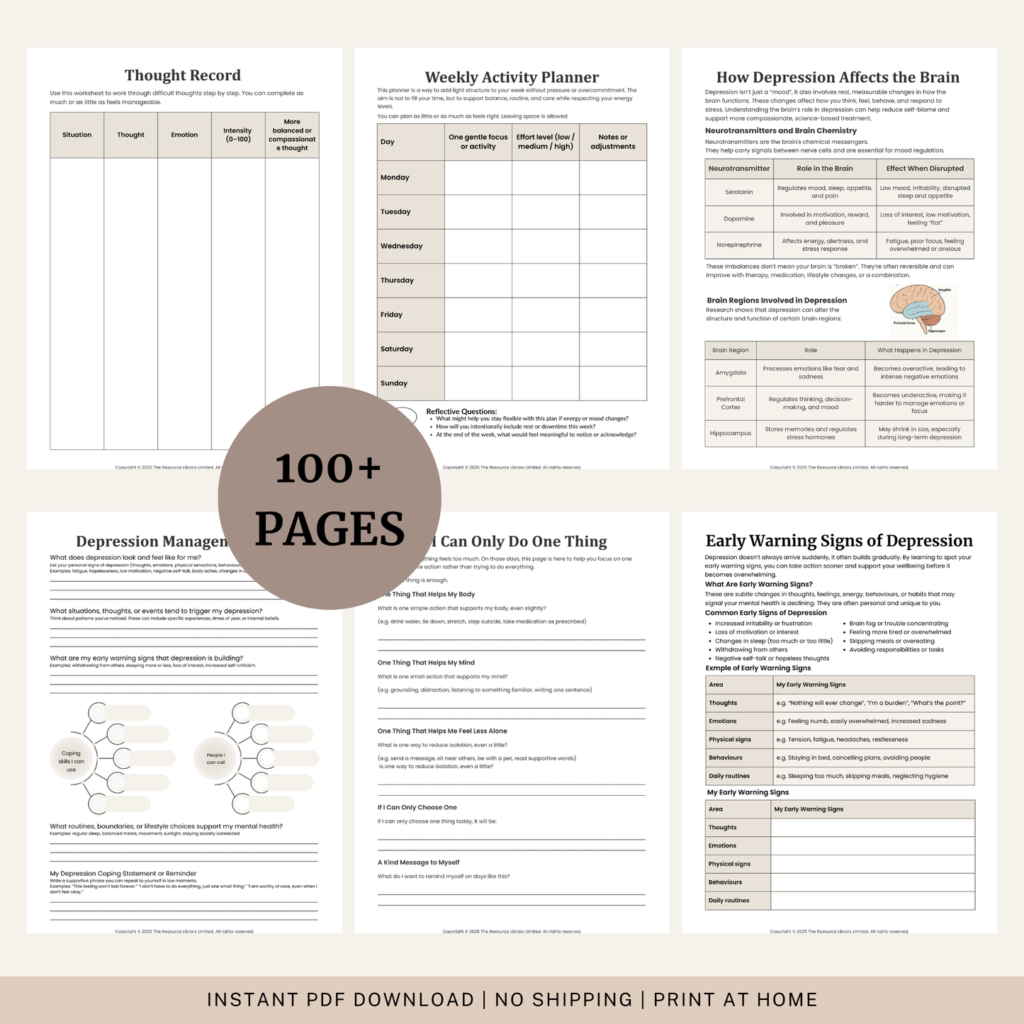 Depression Workbook