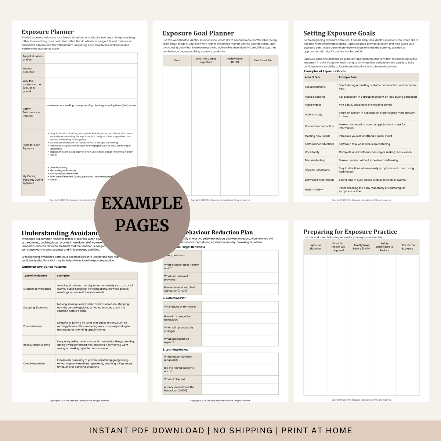 Complete Exposure Therapy Bundle