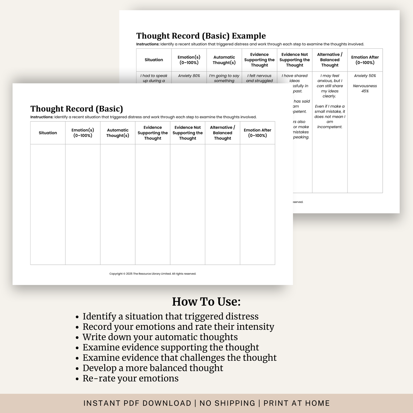 Thought Record (Basic)