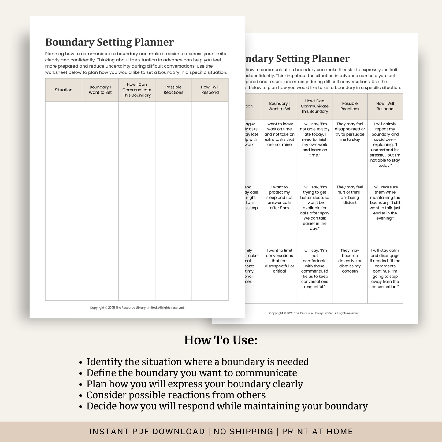 Boundary Setting Planner