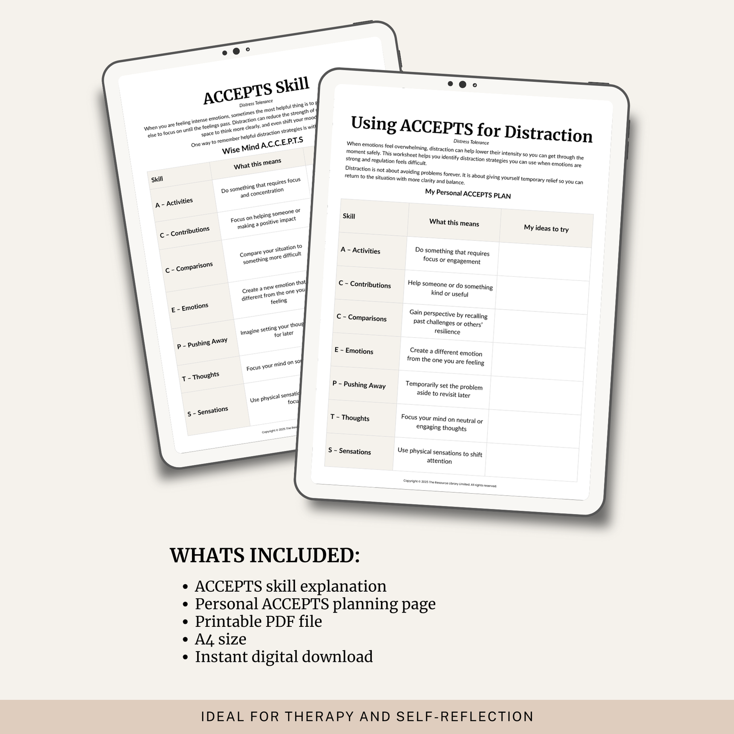 ACCEPTS Skill Worksheet