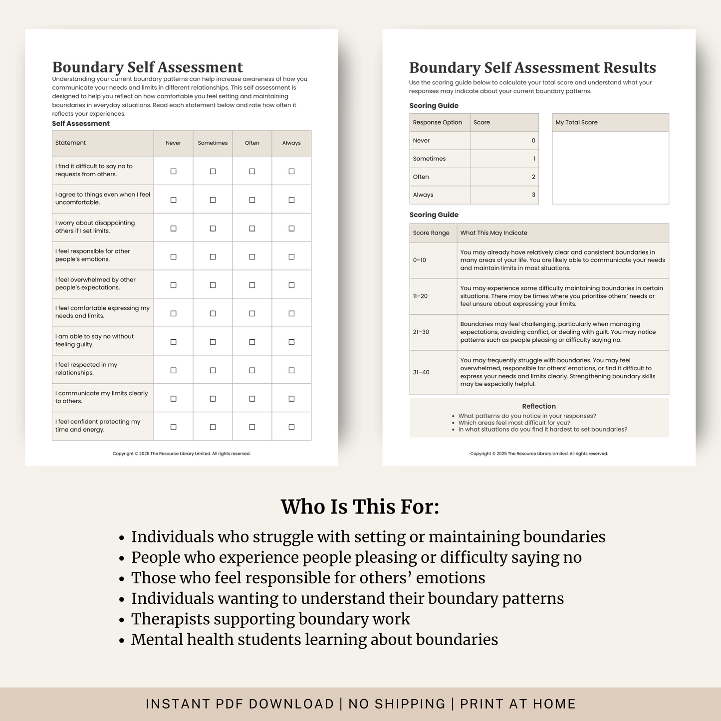 Boundary Self Assessment