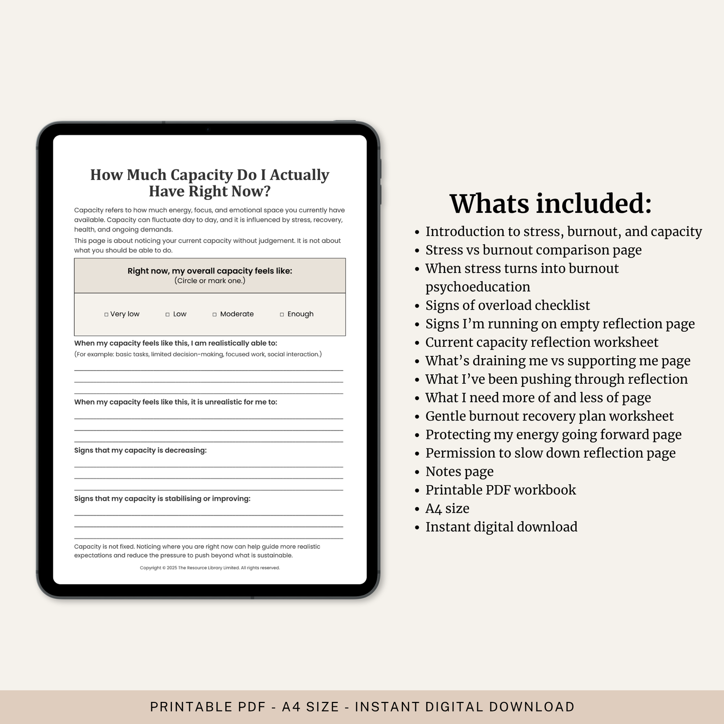Stress and Burnout Recovery Toolkit