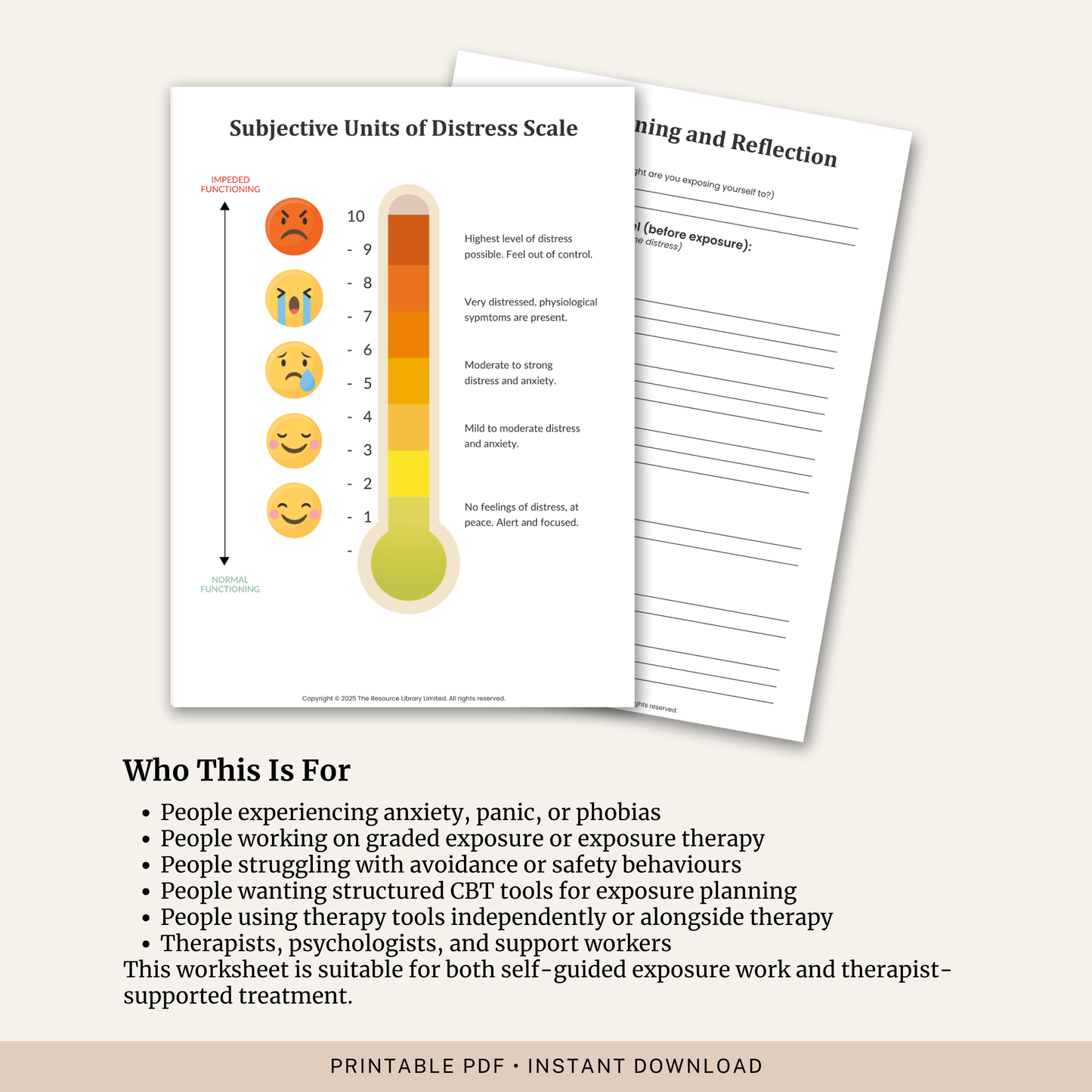 Exposure Planning and Reflection Worksheet
