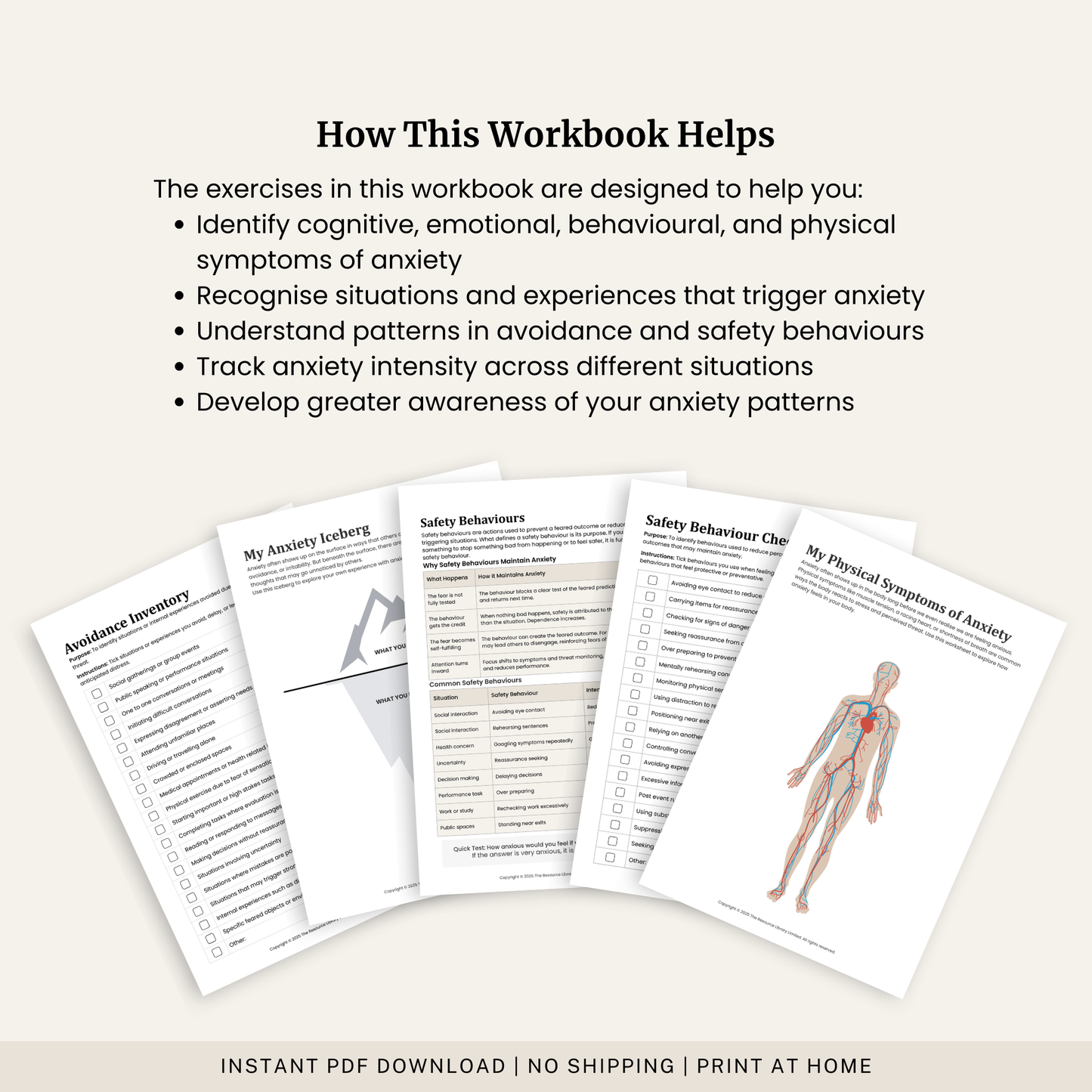 Anxiety Self Assessment Workbook