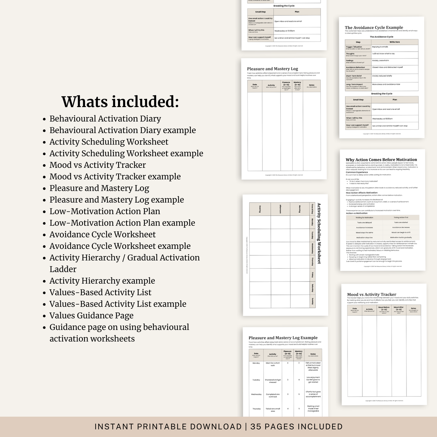 Behavioural Activation Toolkit