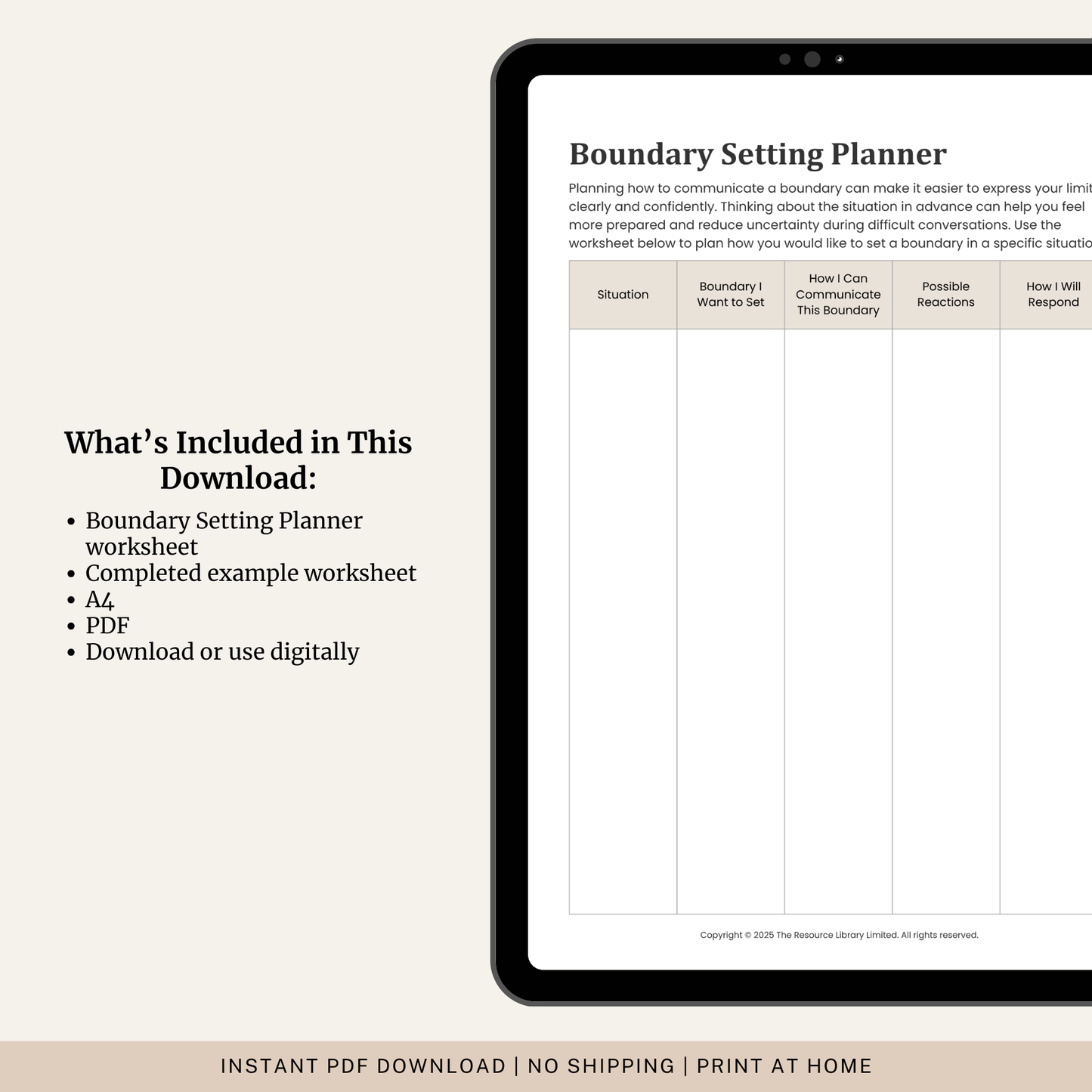Boundary Setting Planner