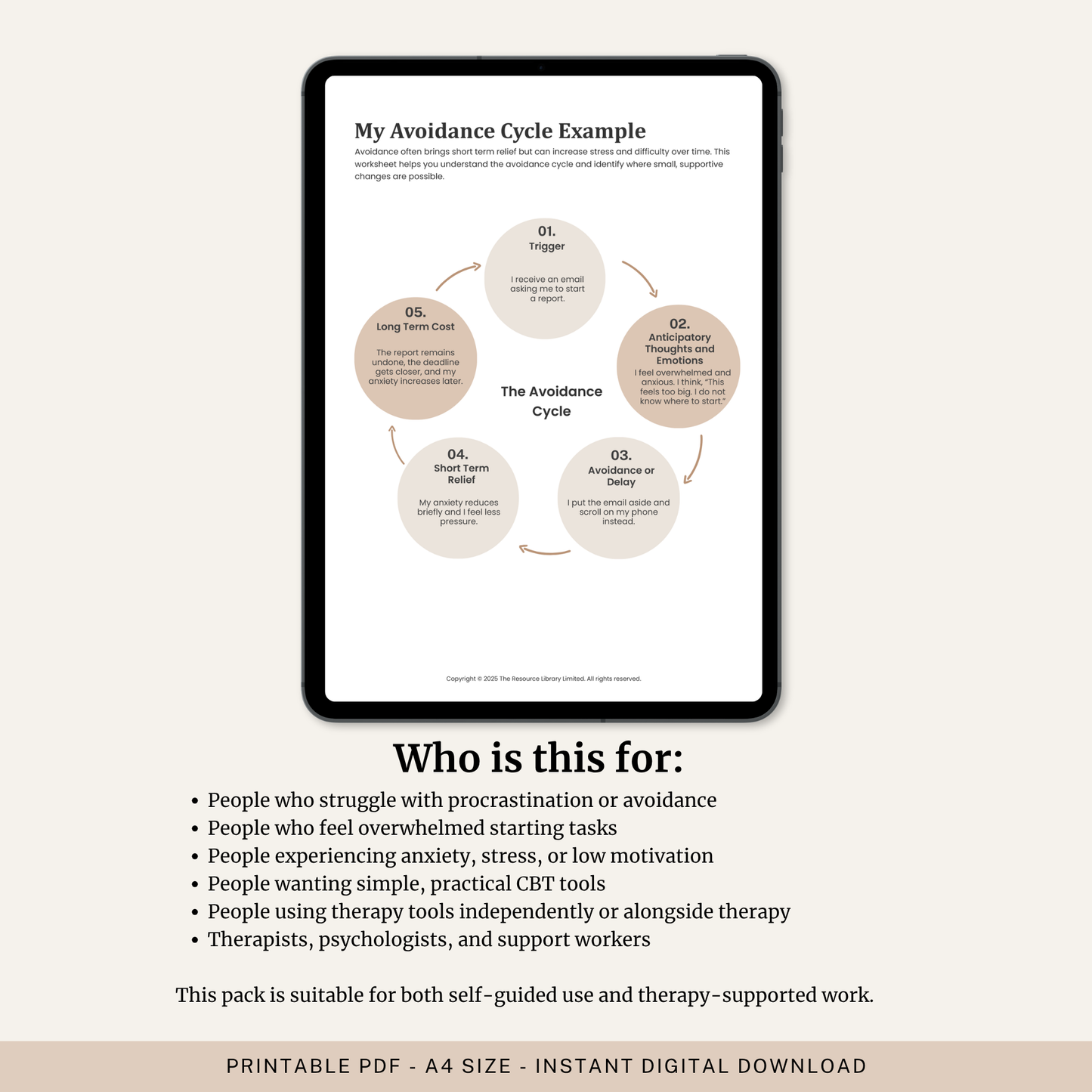 Procrastination Worksheets