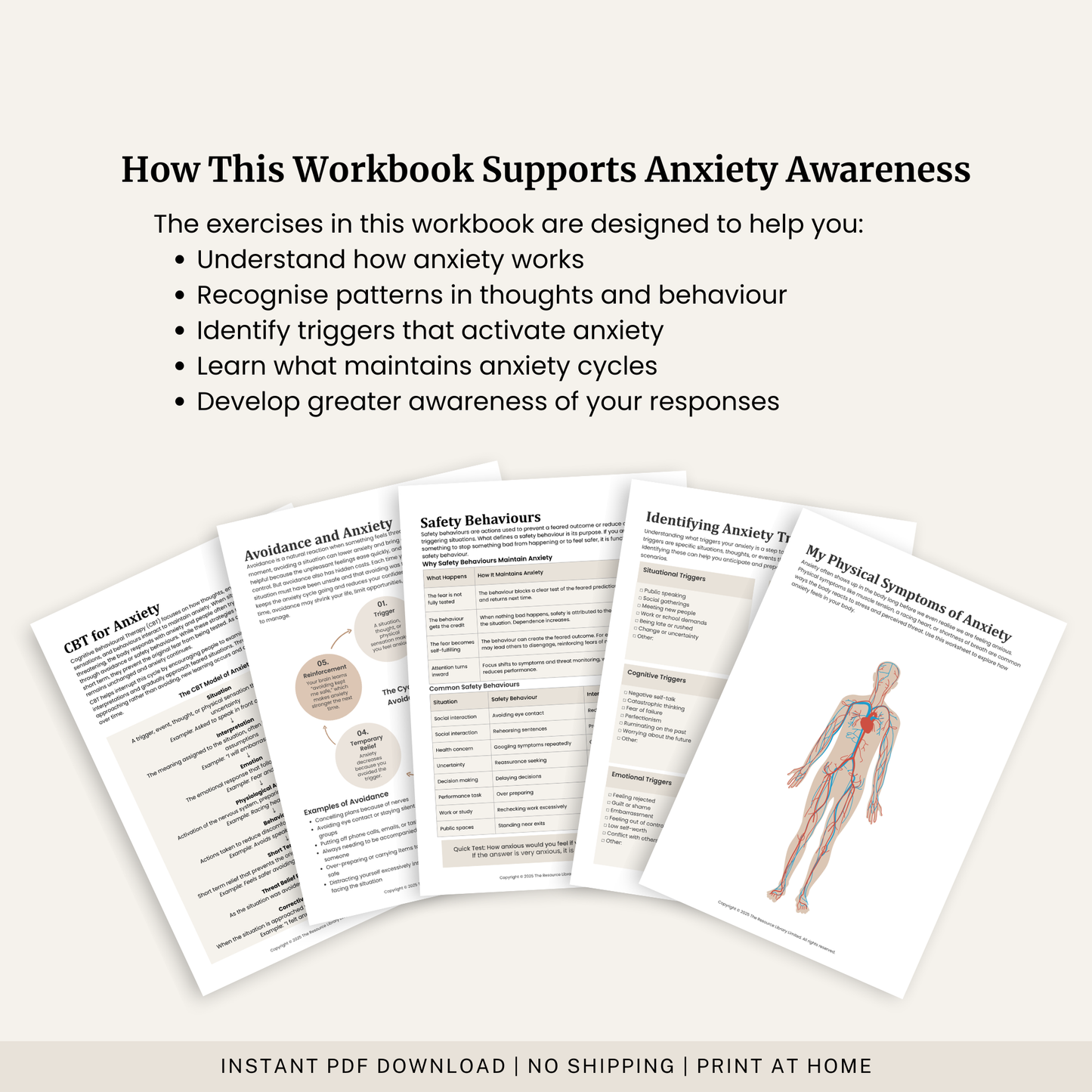 Understanding Anxiety Workbook
